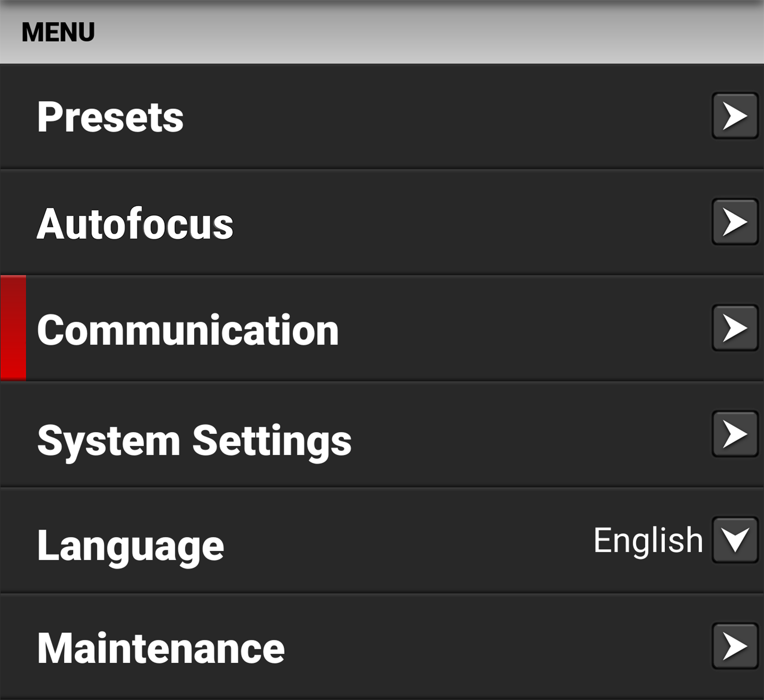 Communication Menu